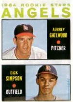 1964 Topps Baseball Cards      127     Rookie Stars-Aubrey Gatewood RC-Dick Simpson